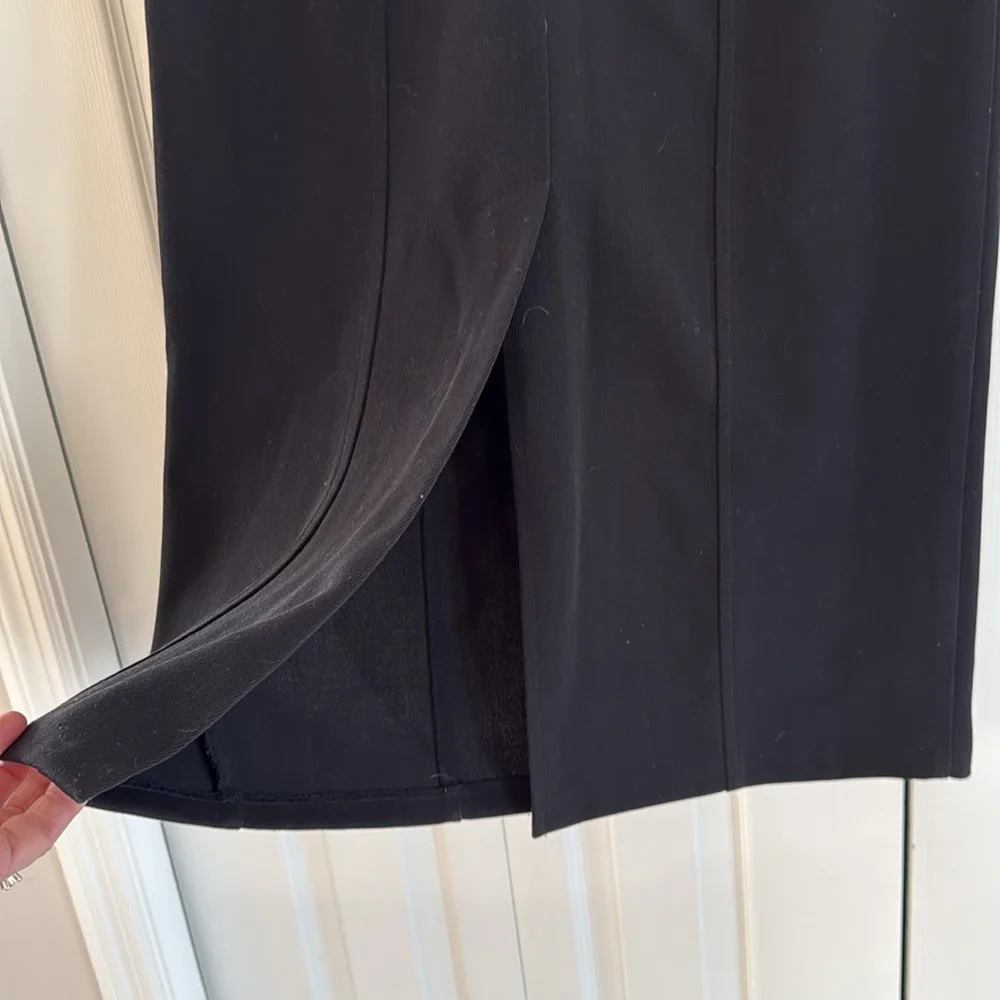 Vintage Old Navy Clothing Co. Women's Black Polyester/Rayon Pencil Skirt - 10 - Picture 6 of 10